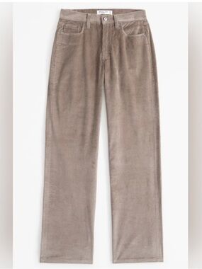 A&F Corduroy Baggy Low Rise in Taupe size 25/0 Reg